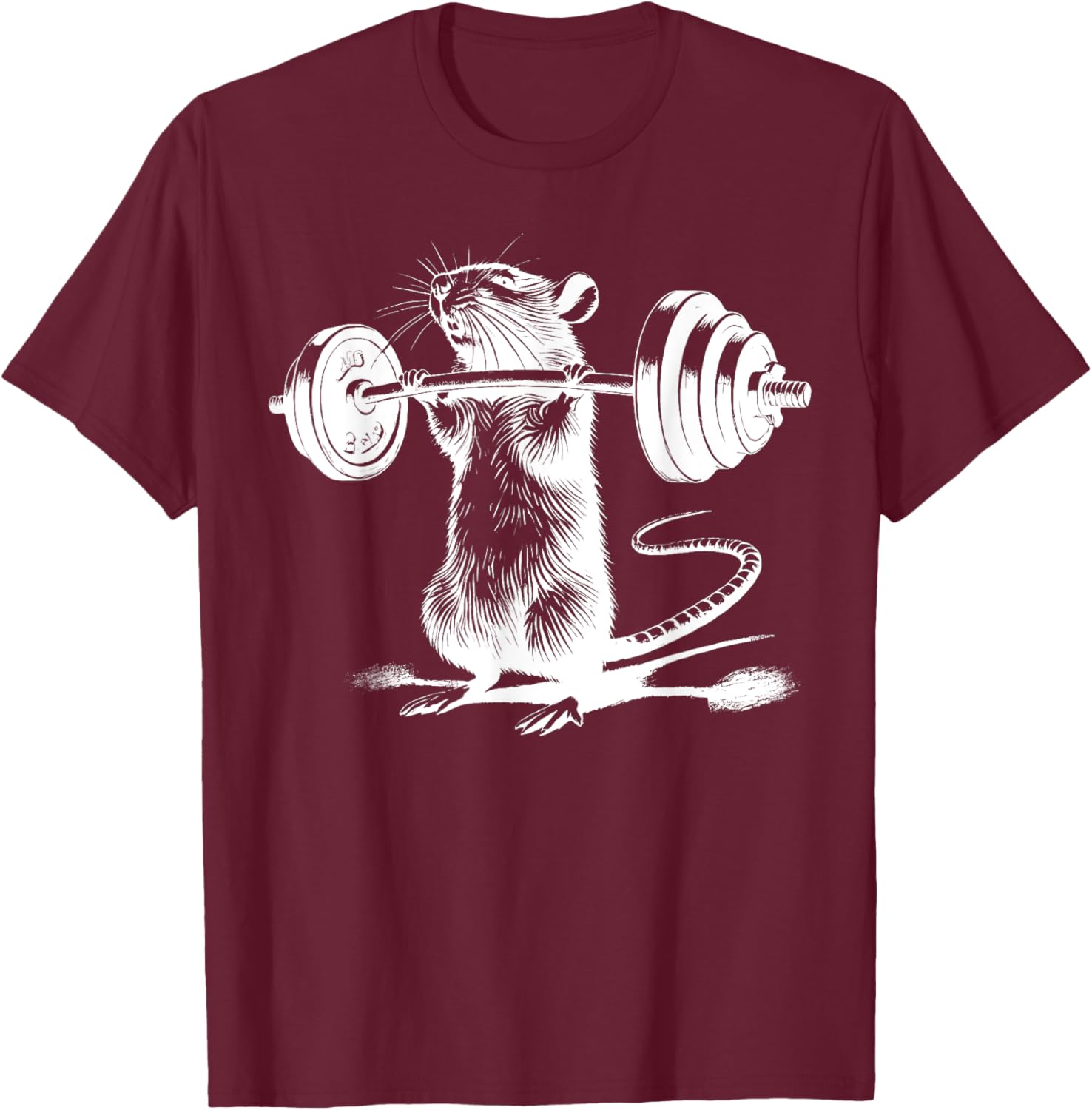 Retro Gym Rat Fitness T-Shirt for Bodybuilding and Weight Lifting Fans - 24