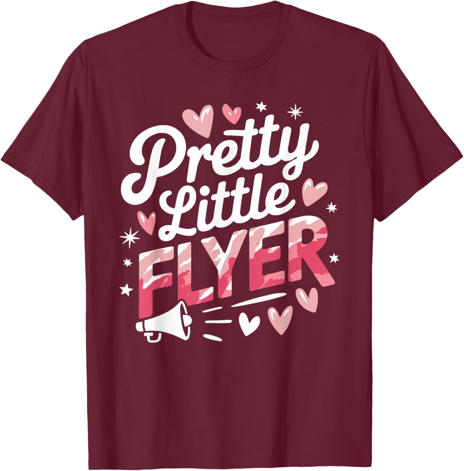 Pretty Little Flyer Cheerleader T-Shirt for Fans and Cheerleading Enthusiasts - 21