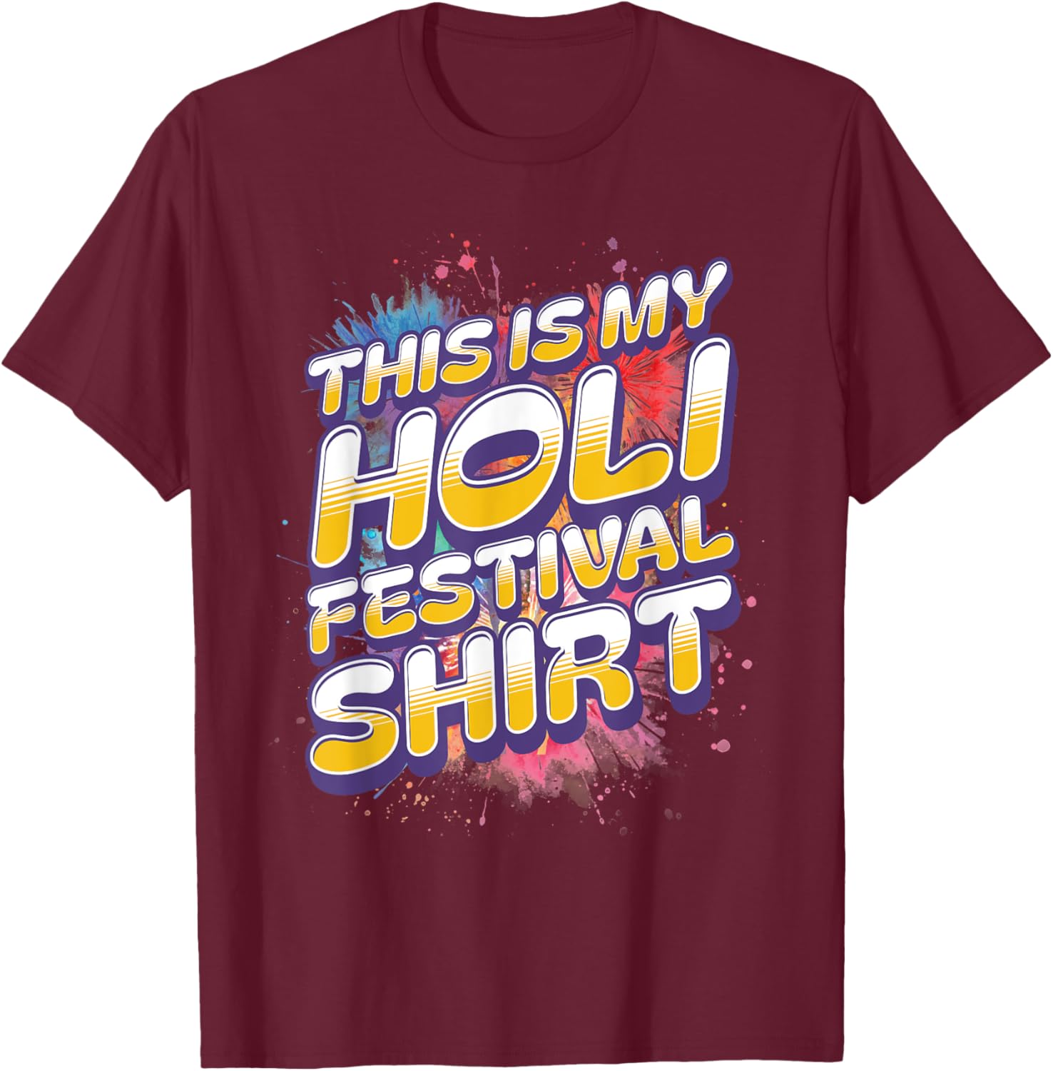 Colorful Holi Festival Shirt for Men and Women - Celebrate in Style - 25