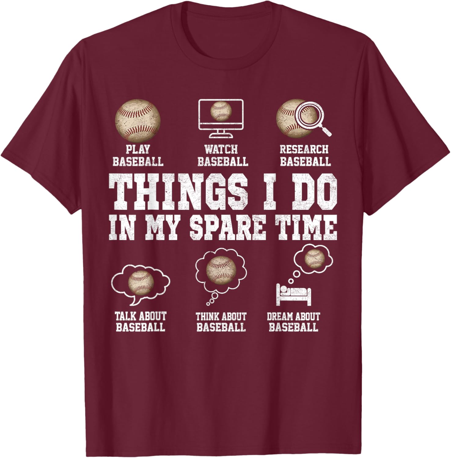 Funny Baseball Player T-Shirt for Fans Perfect for Spare Time Fun - 6
