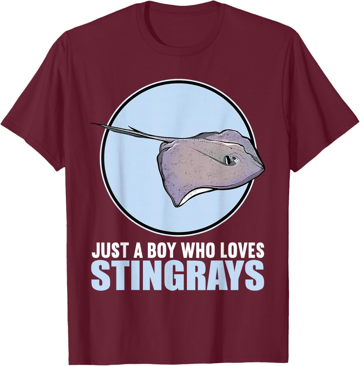 Just a Boy Who Loves Stingrays Cute Stingray T-Shirt for Kids - 9