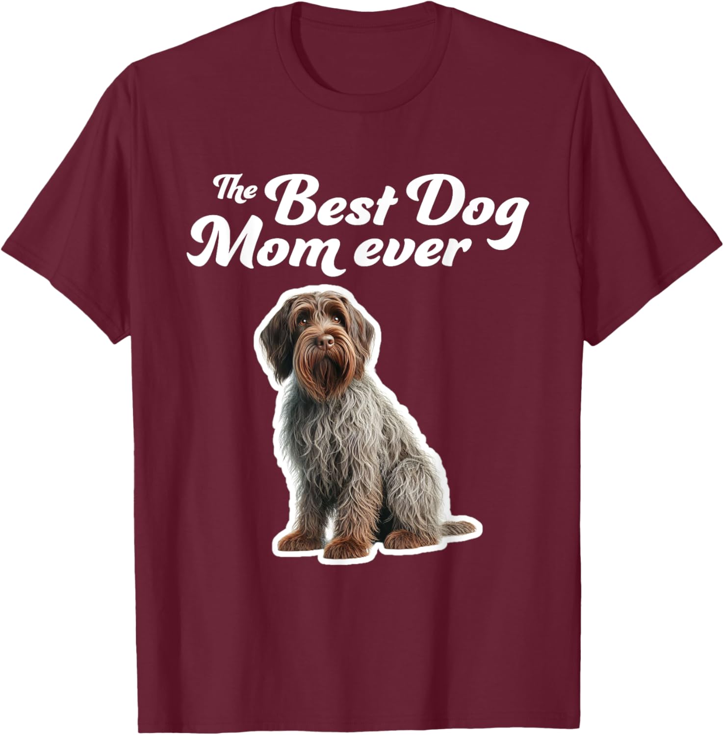 Best Dog Mom Ever T-Shirt for Wirehaired Pointing Griffon Lovers - 6