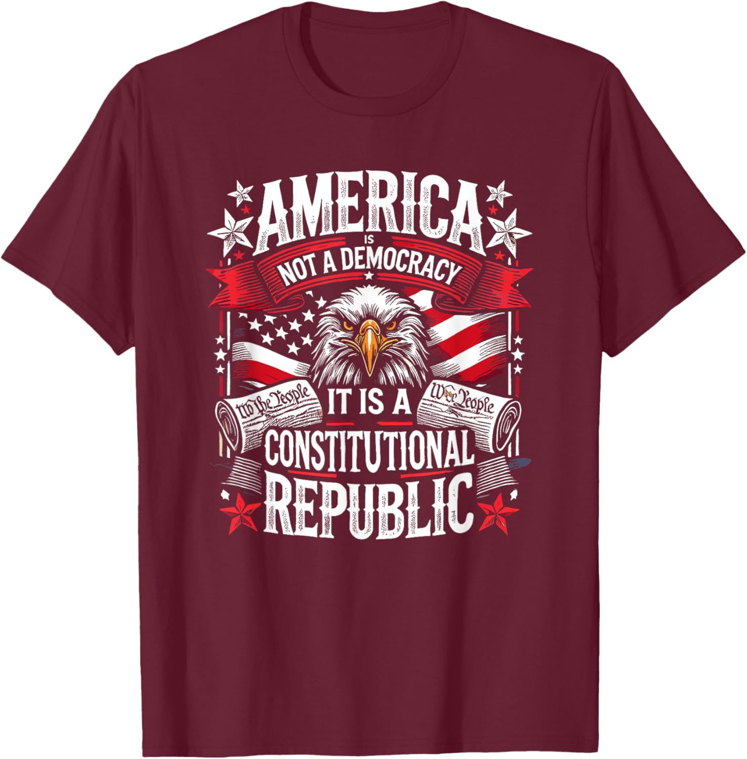 America Is Not A Democracy Constitutional Republic T-Shirt for Freedom Lovers - 11