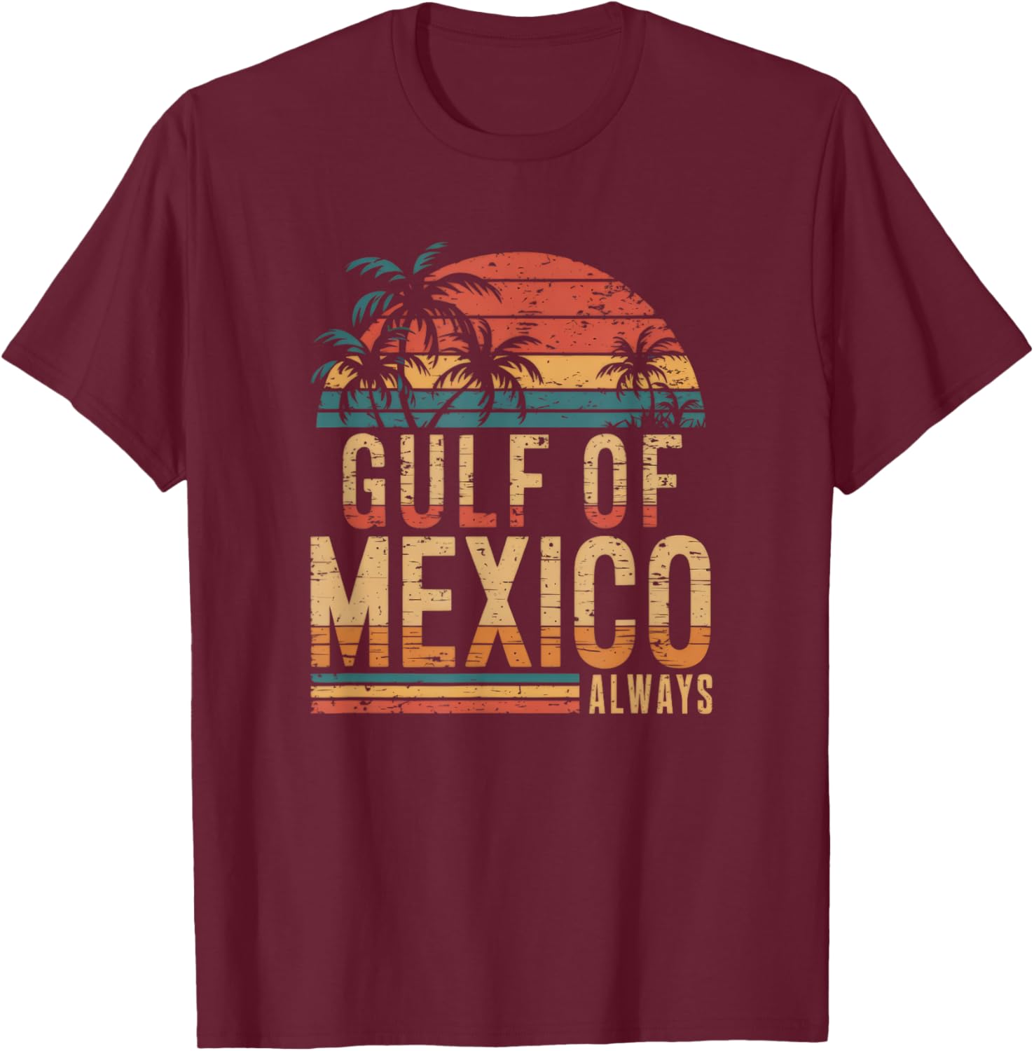 Retro Vintage Gulf of Mexico T-Shirt for Casual Comfort and Style - 12
