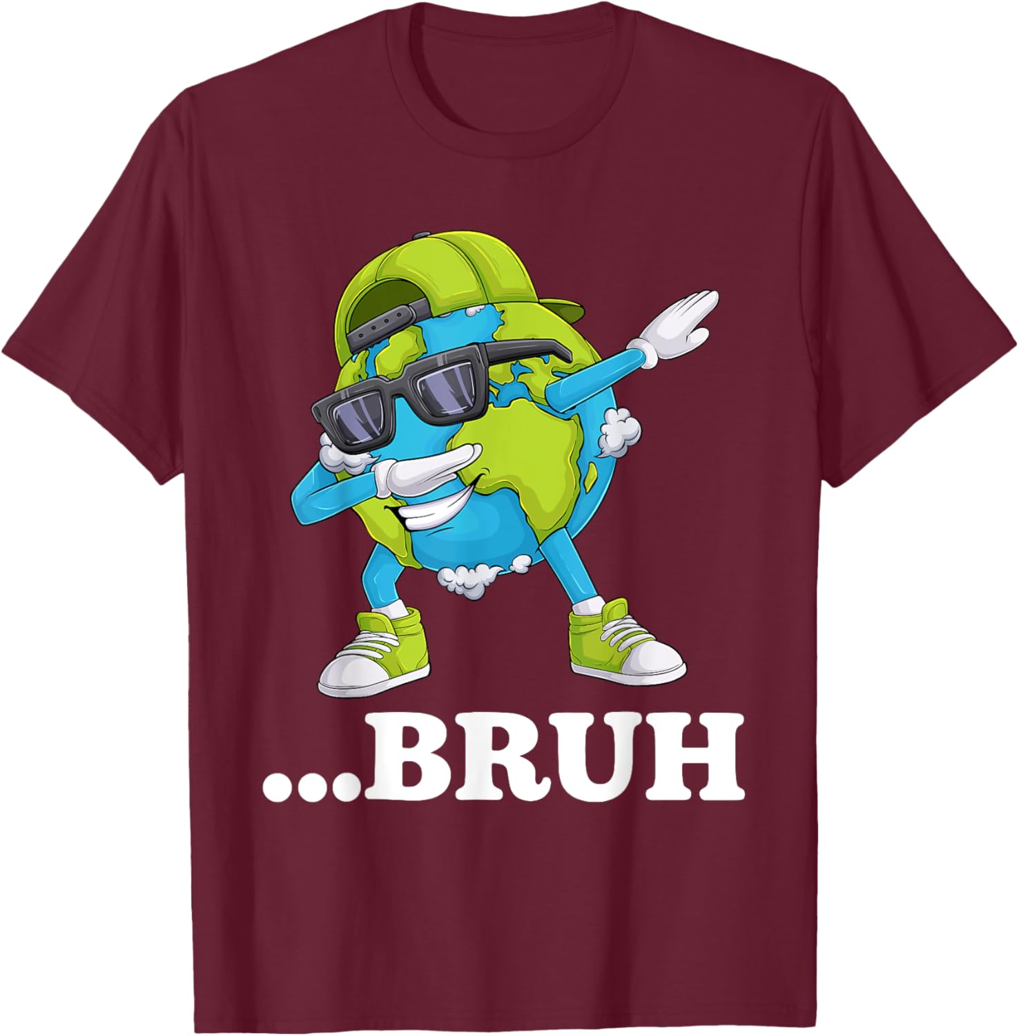 Funny Bruh Dabbing Earth Day T-Shirt for Kids and Men - Cool Gift Idea - 17