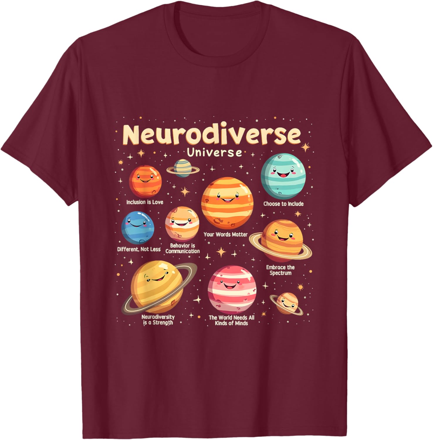 Neurodiverse Universe Autism Awareness T-Shirt - Celebrate Diversity in Style - 21