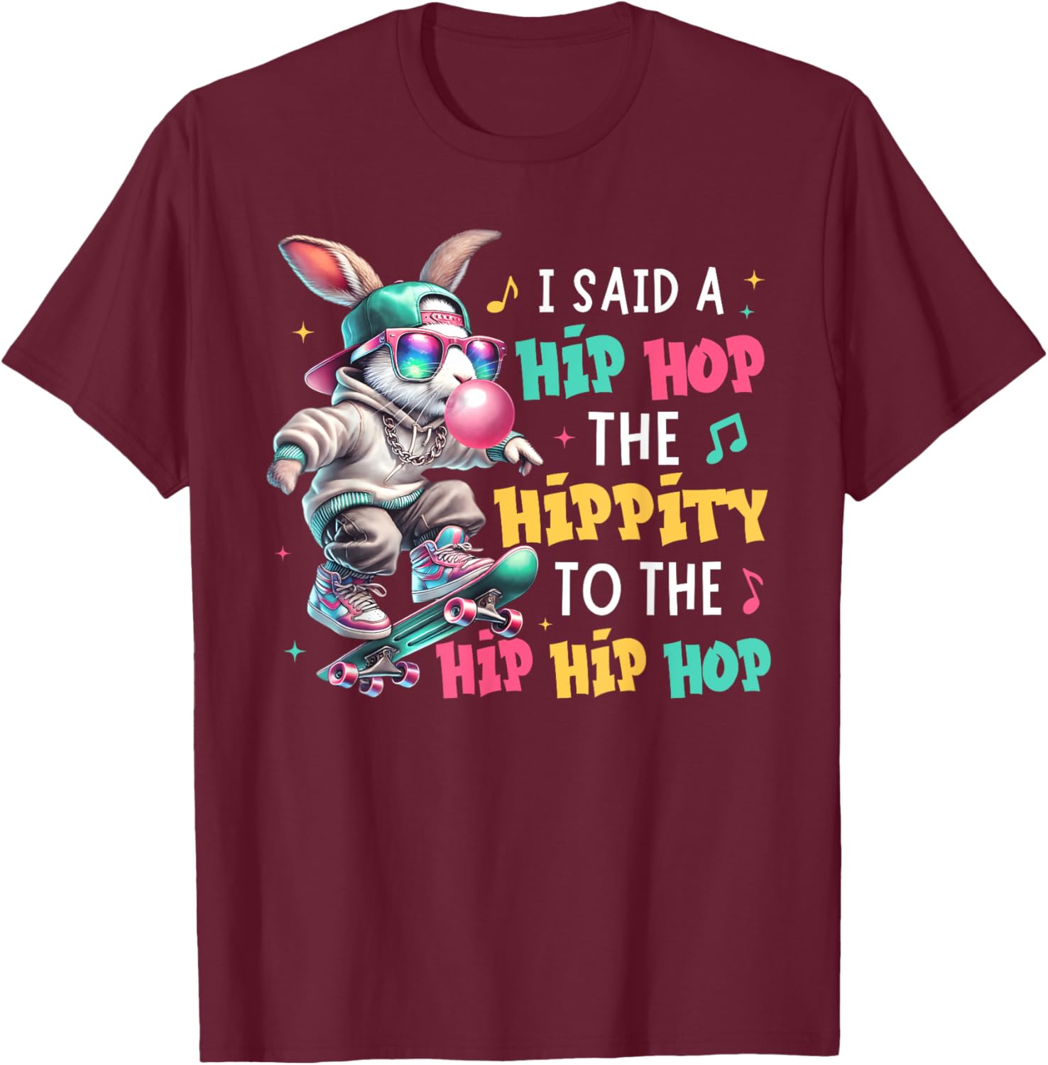 Funny Easter Hip Hop Bunny T-Shirt for Kids and Adults - Celebrate with Style! - 10