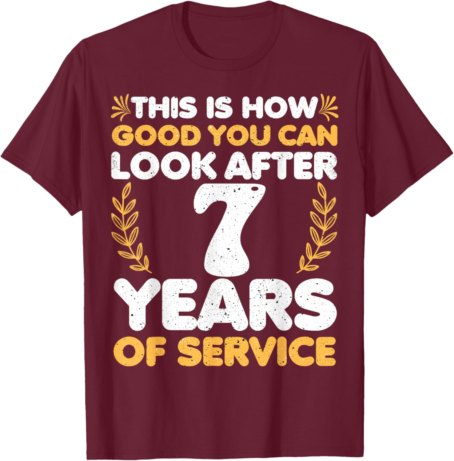 7 Year Work Anniversary T-Shirt for Men and Women - Celebrate in Style - 6