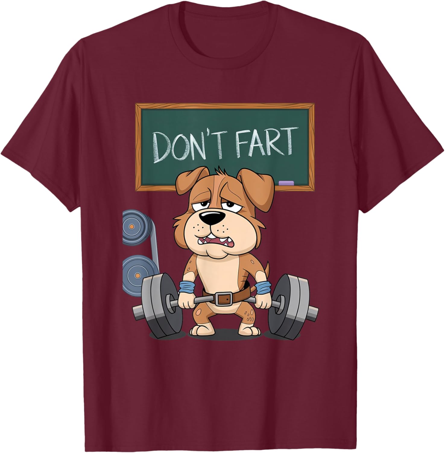 Funny Dog Don't Fart Gym Workout Tee for Men and Women Fitness Lovers - 4