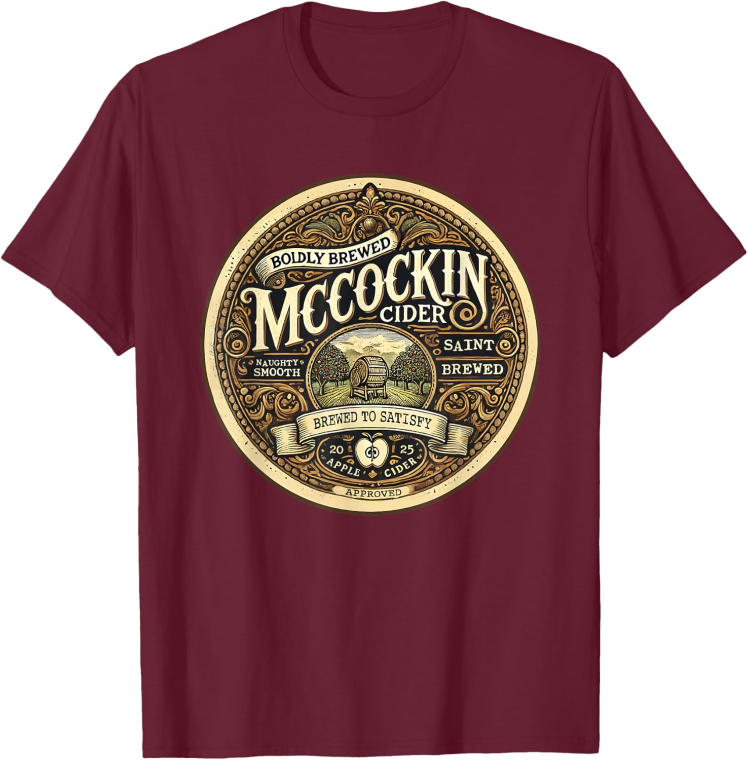 Funny Mccockin Cider St Patricks Day T-Shirt for Adults - Humor Apparel - 2