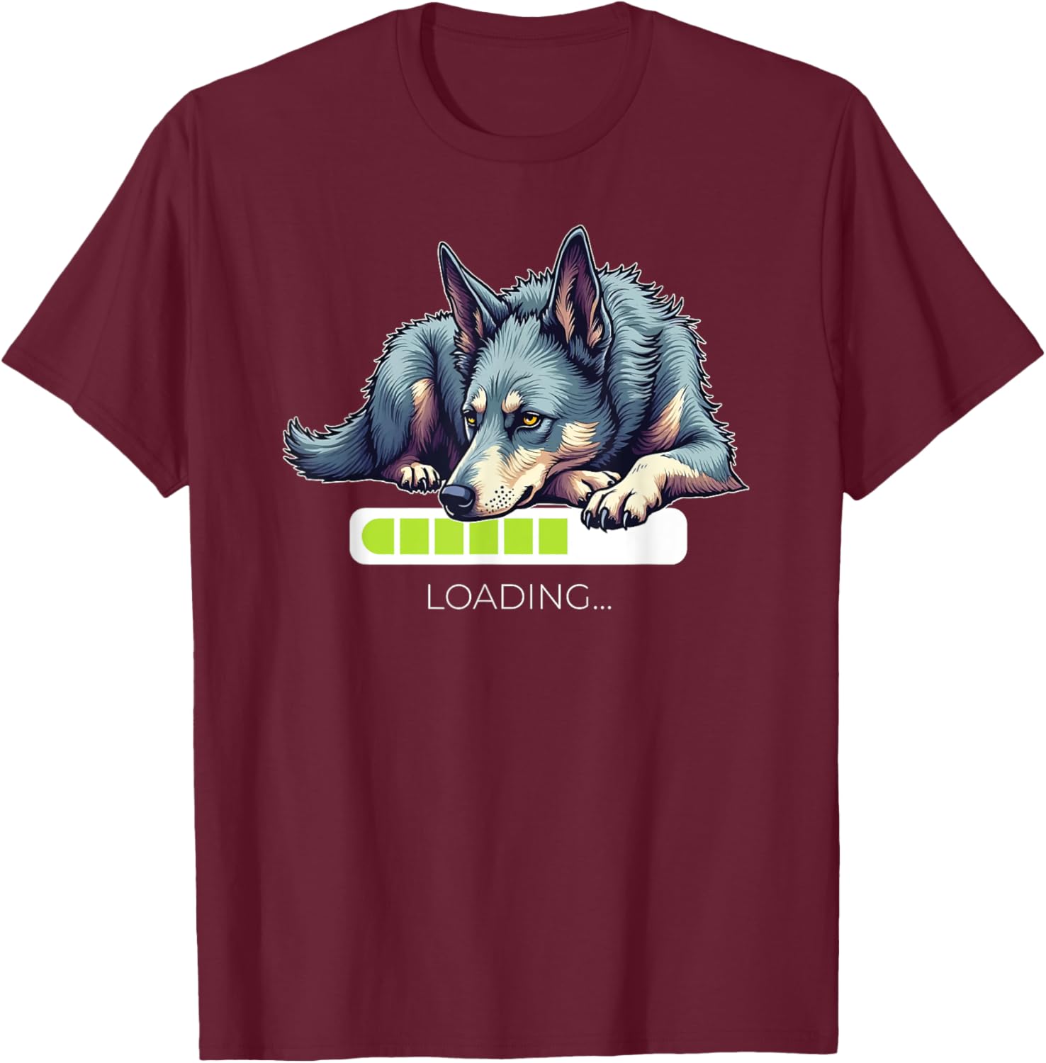 Australian Cattle Dog Red Blue Heeler Loading T-Shirt for Dog Lovers - 3