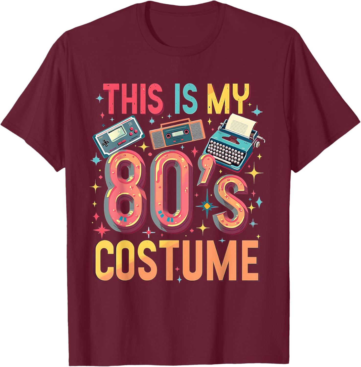 Retro 80's Costume T-Shirt for Fun Throwback Vibes Perfect for Parties - 8