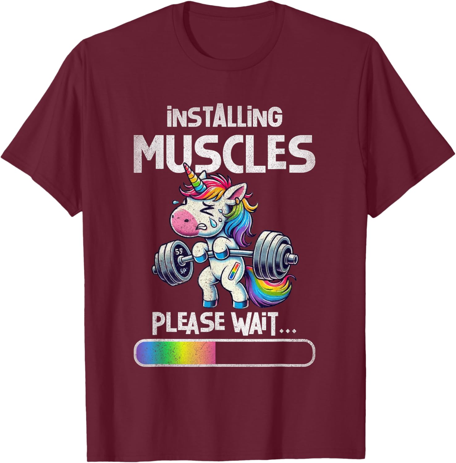 Funny Unicorn Weightlifting T-Shirt for Gym Lovers and Fitness Fans - 3