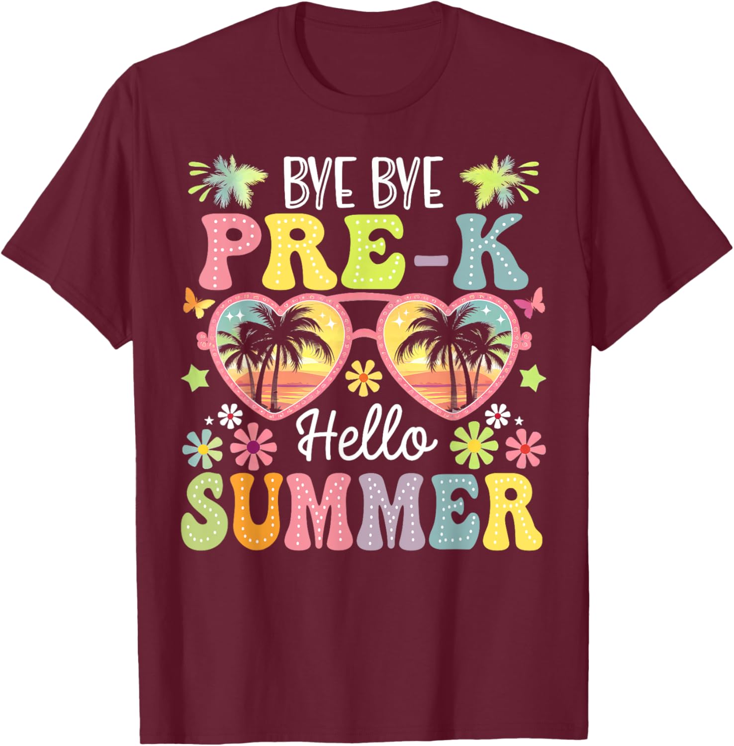 Goodbye Pre-K Hello Summer Boys Kids T-Shirt for Last Day of School - 8