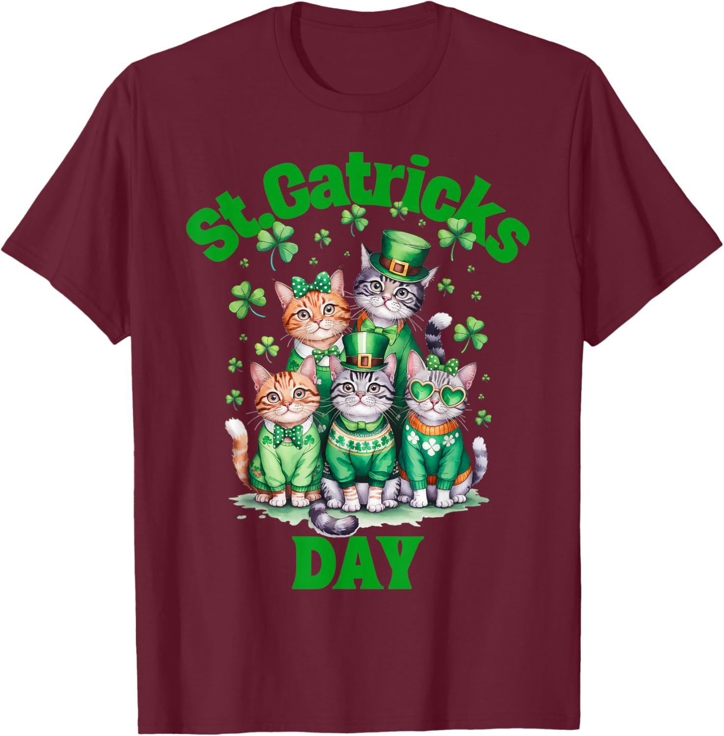 St Patricks Day Cats T-Shirt for Fun Saint Pattys Celebrations - 9
