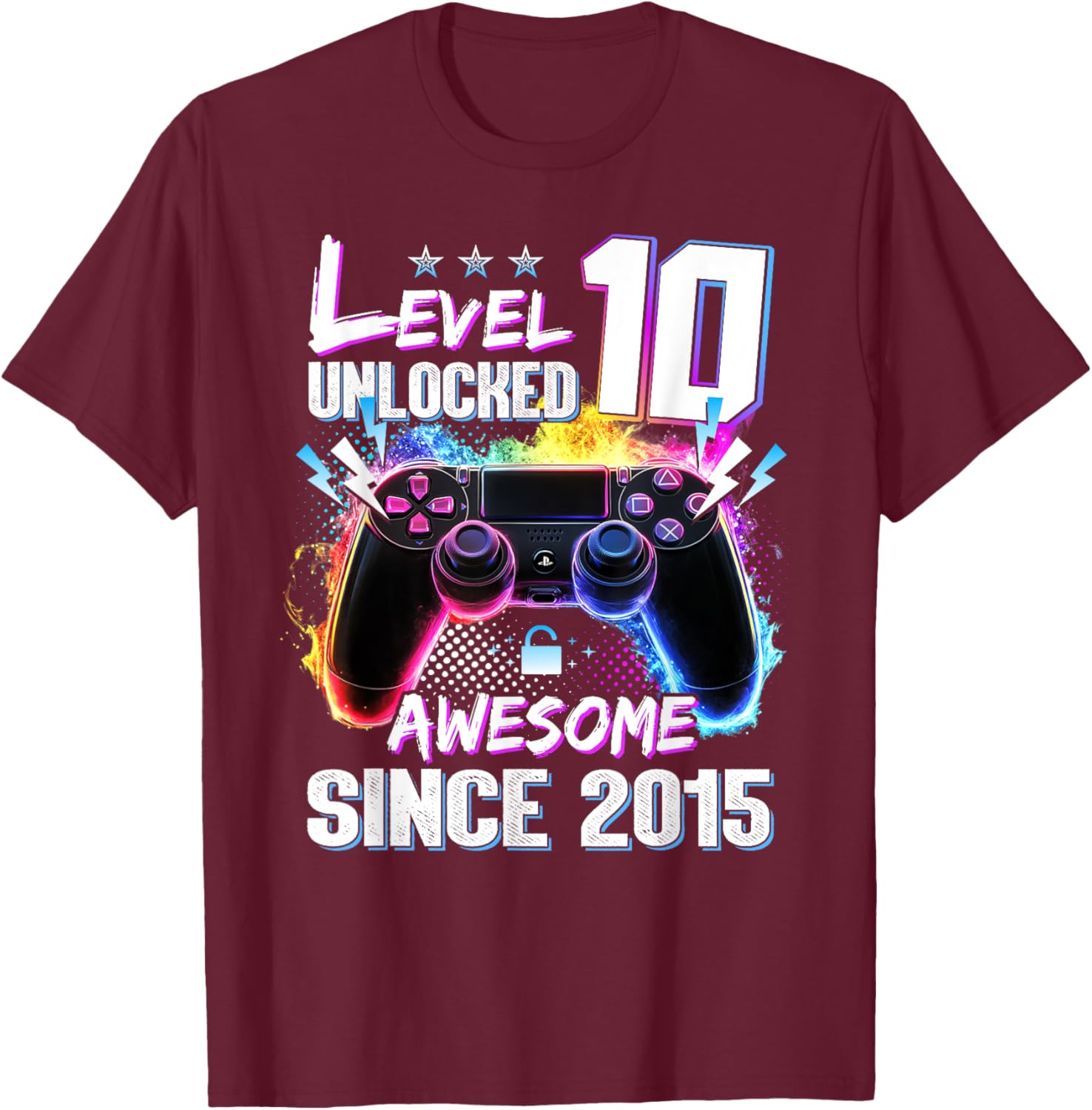Level 10 Unlocked 10th Birthday T-Shirt Awesome Gift for Kids - 21