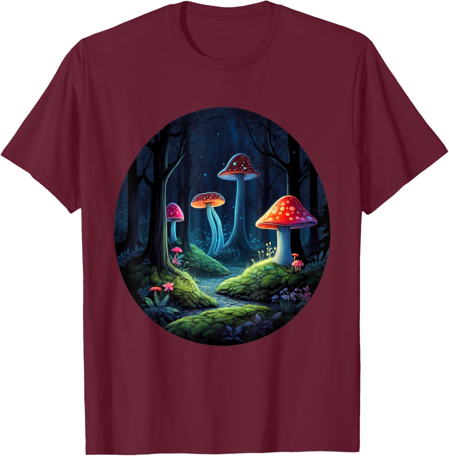 Magical Forest Mushrooms Kids T-Shirt | Whimsical Enchanting Design - 24