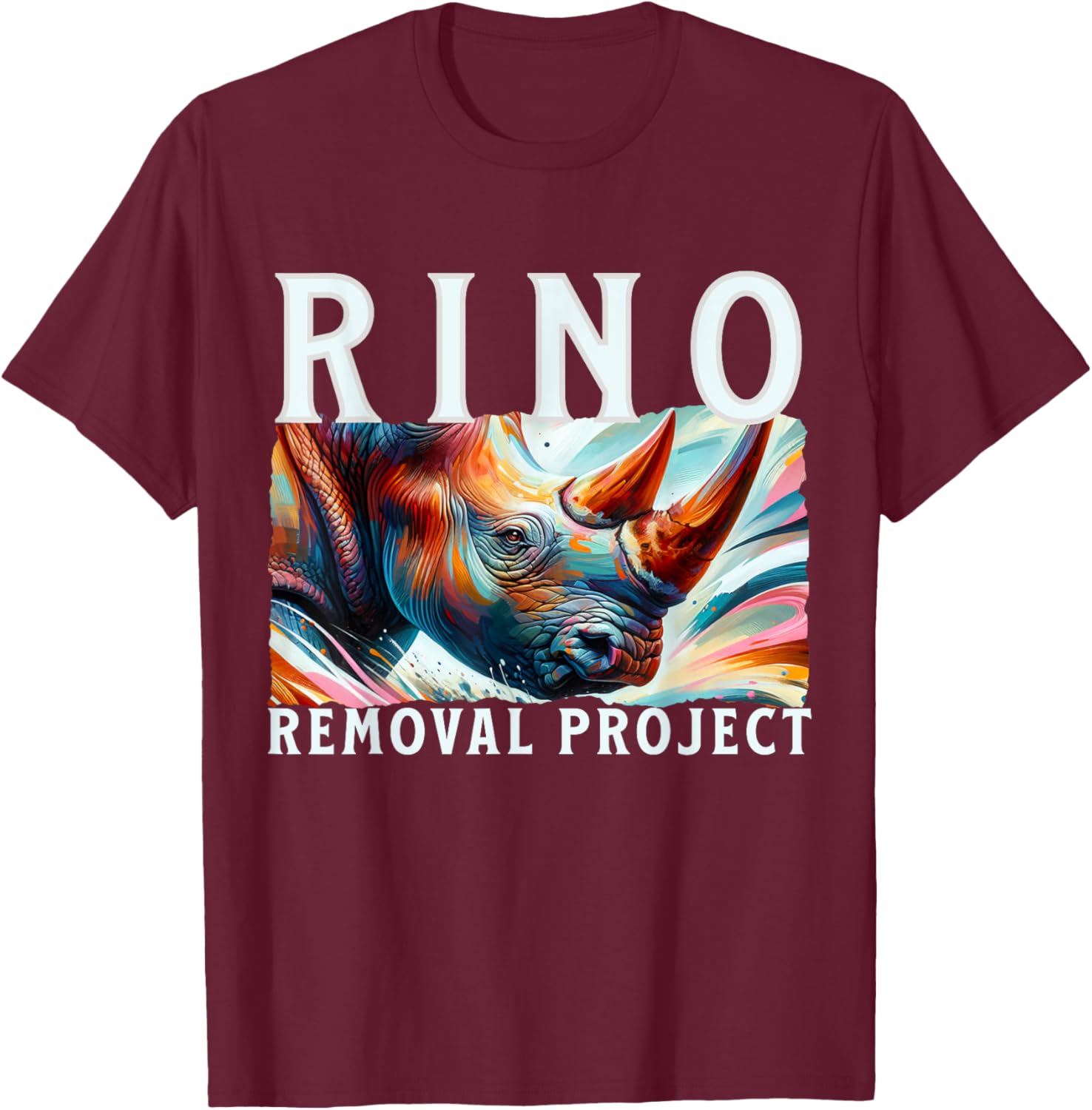 RINO Removal Project Satire T-Shirt for Republican Politics Enthusiasts - 1
