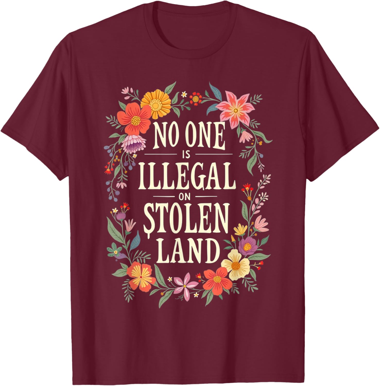 Native American No One Is Illegal T-Shirt for Bold Statement Style - 9