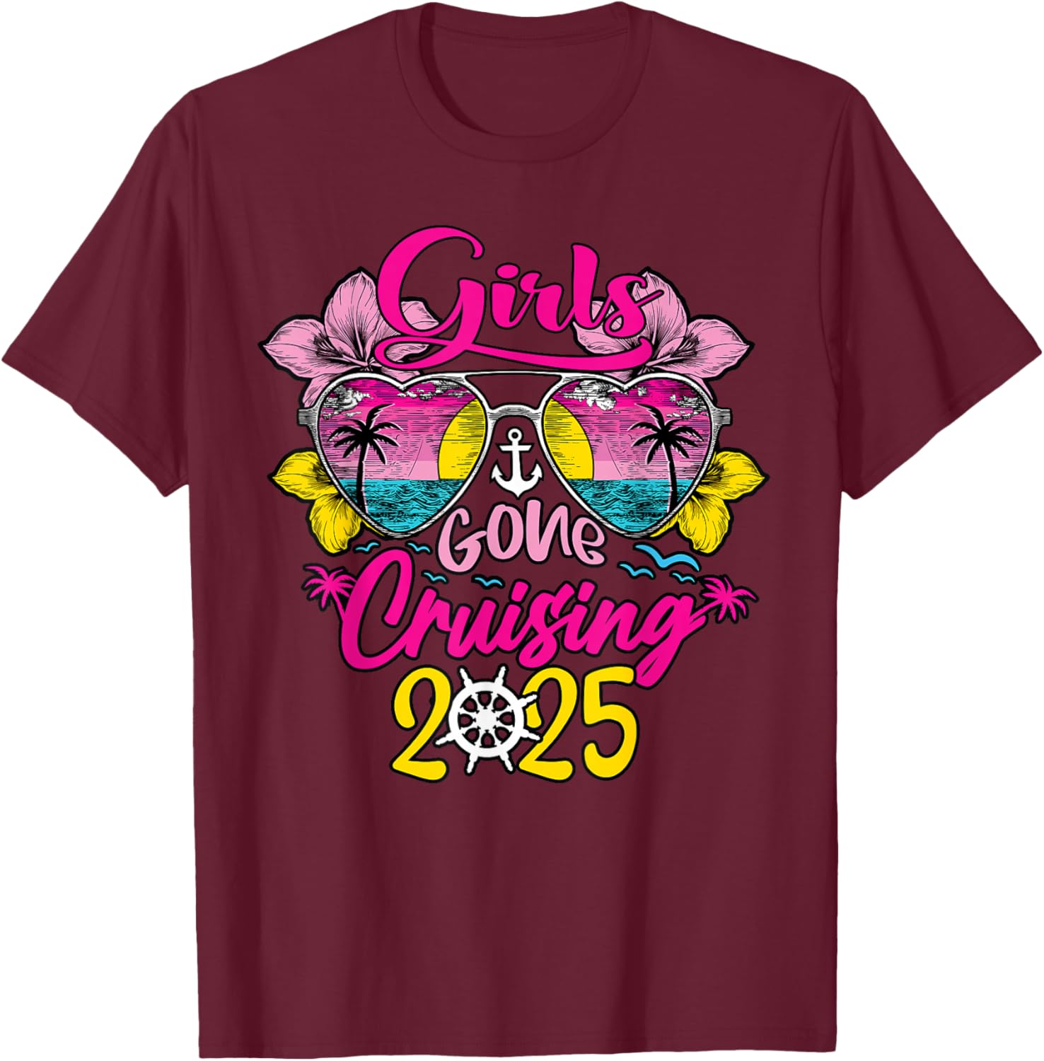 Girls Gone Cruising 2025 Funny Besties T-Shirt for Vacation Fun - 20