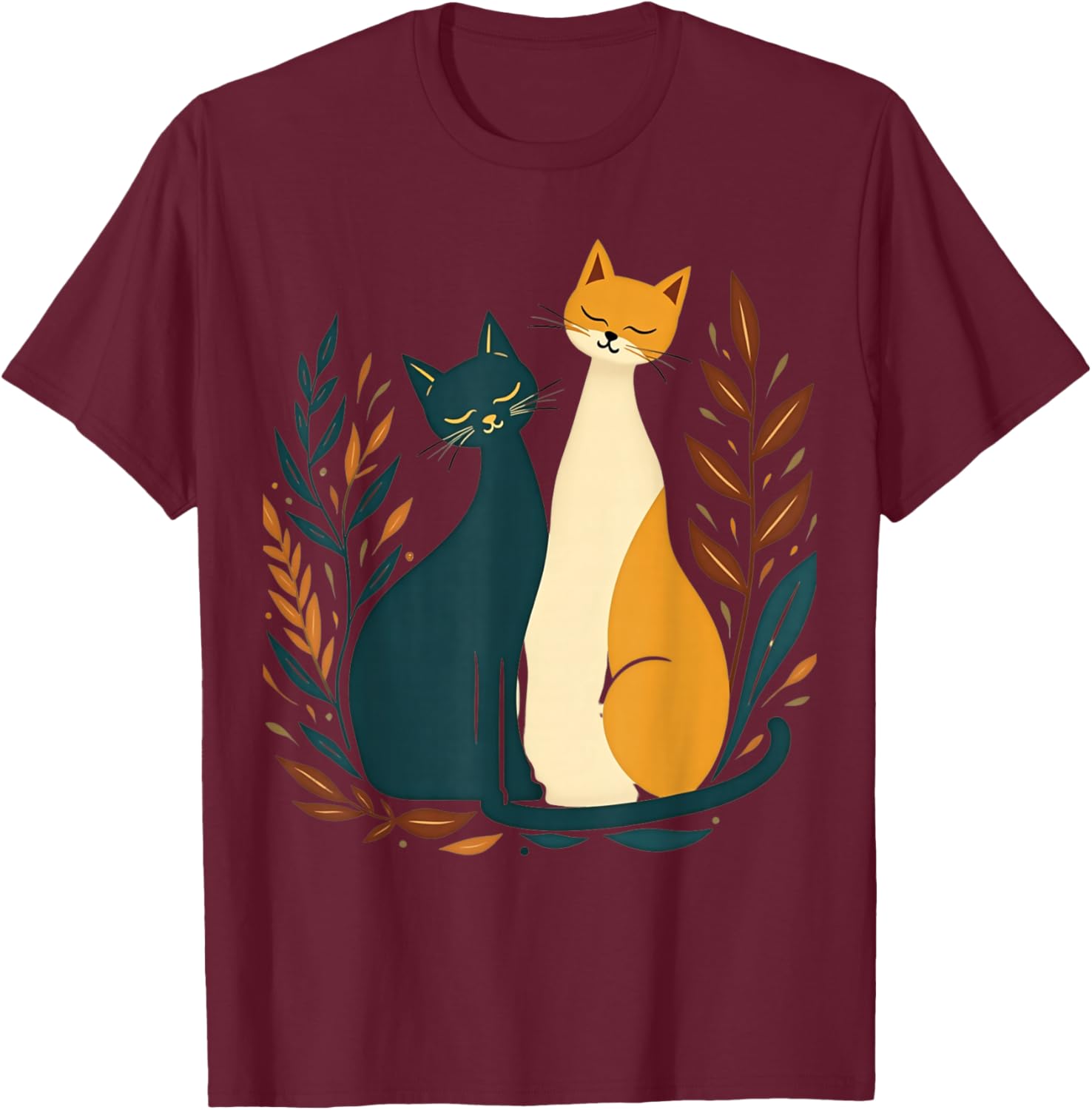 Vintage Mid-Century Modern Cat T-Shirt 50s 60s Retro Style Apparel - 28