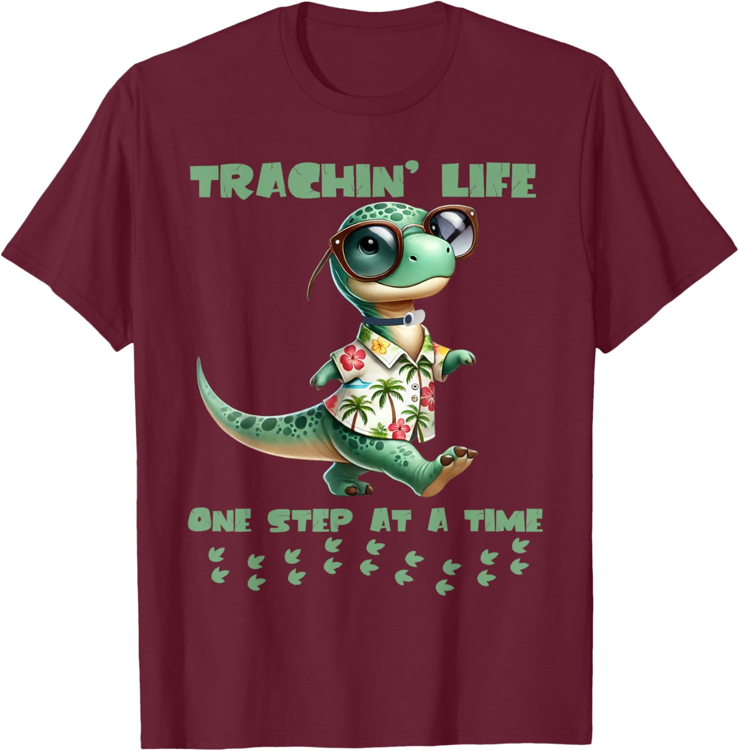 Trachin Life One Step at a Time Tracheostomy Awareness T-Shirt - 4