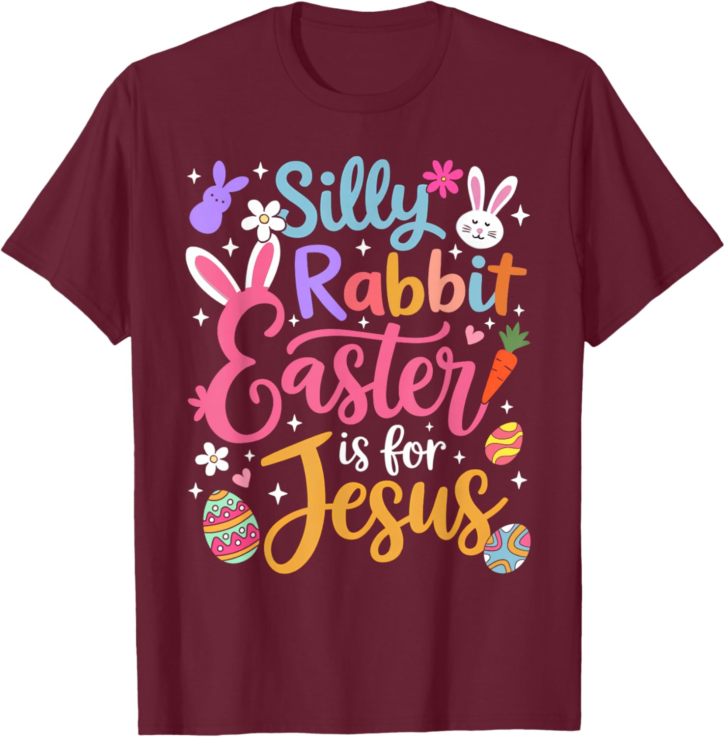 Silly Rabbit Easter Is For Jesus Christian T-Shirt for Faithful Celebrations - 15