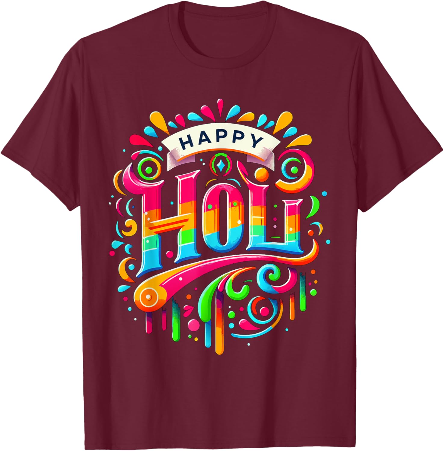 Happy Holi Festival T-Shirt for Women, Kids, and Men - Family Apparel - 12