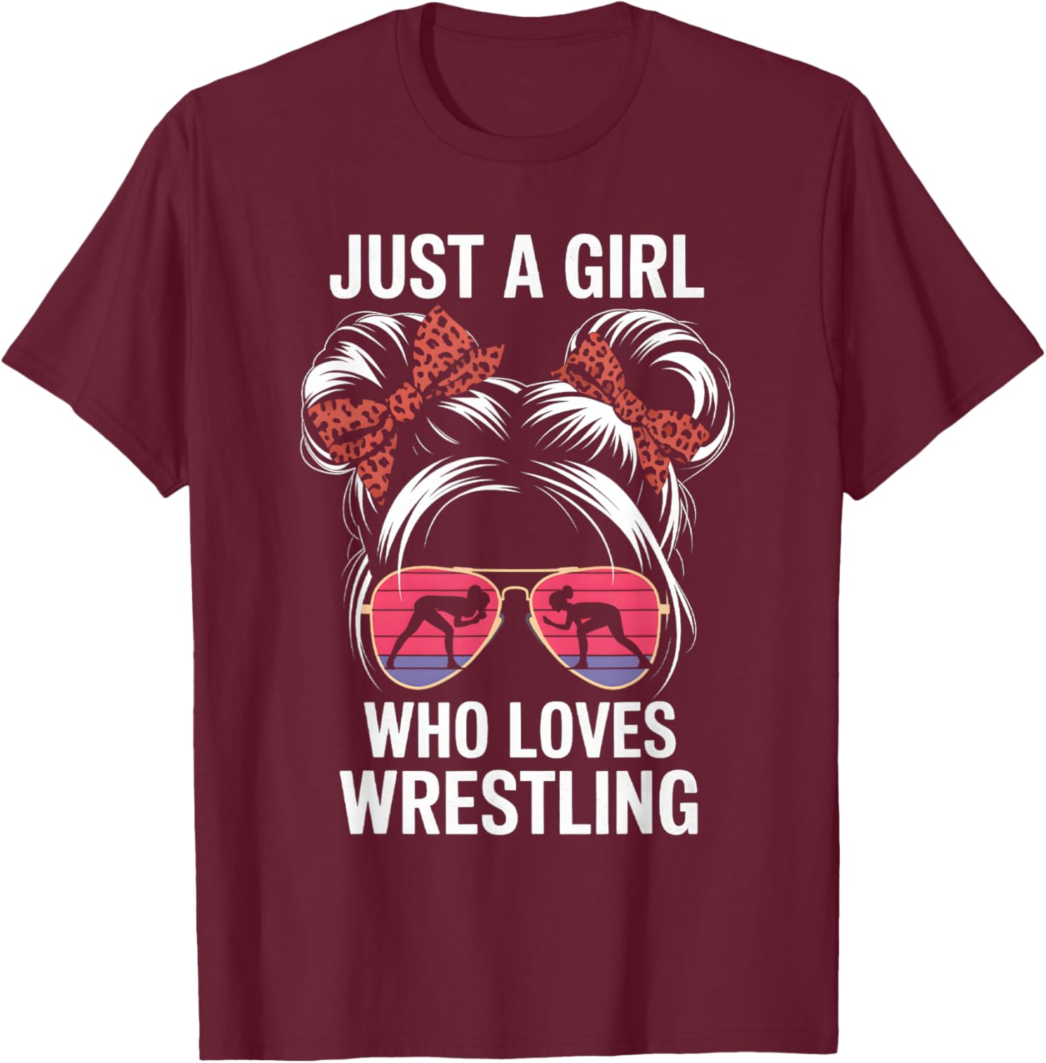 Just a Girl Who Loves Wrestling T-Shirt for Girls - Perfect Gift for Fans - 8