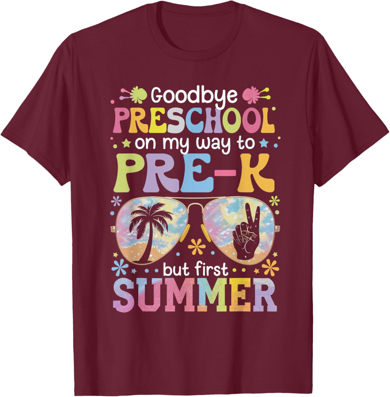 Goodbye Preschool Pre-K Last Day of School Fun T-Shirt for Kids - 7