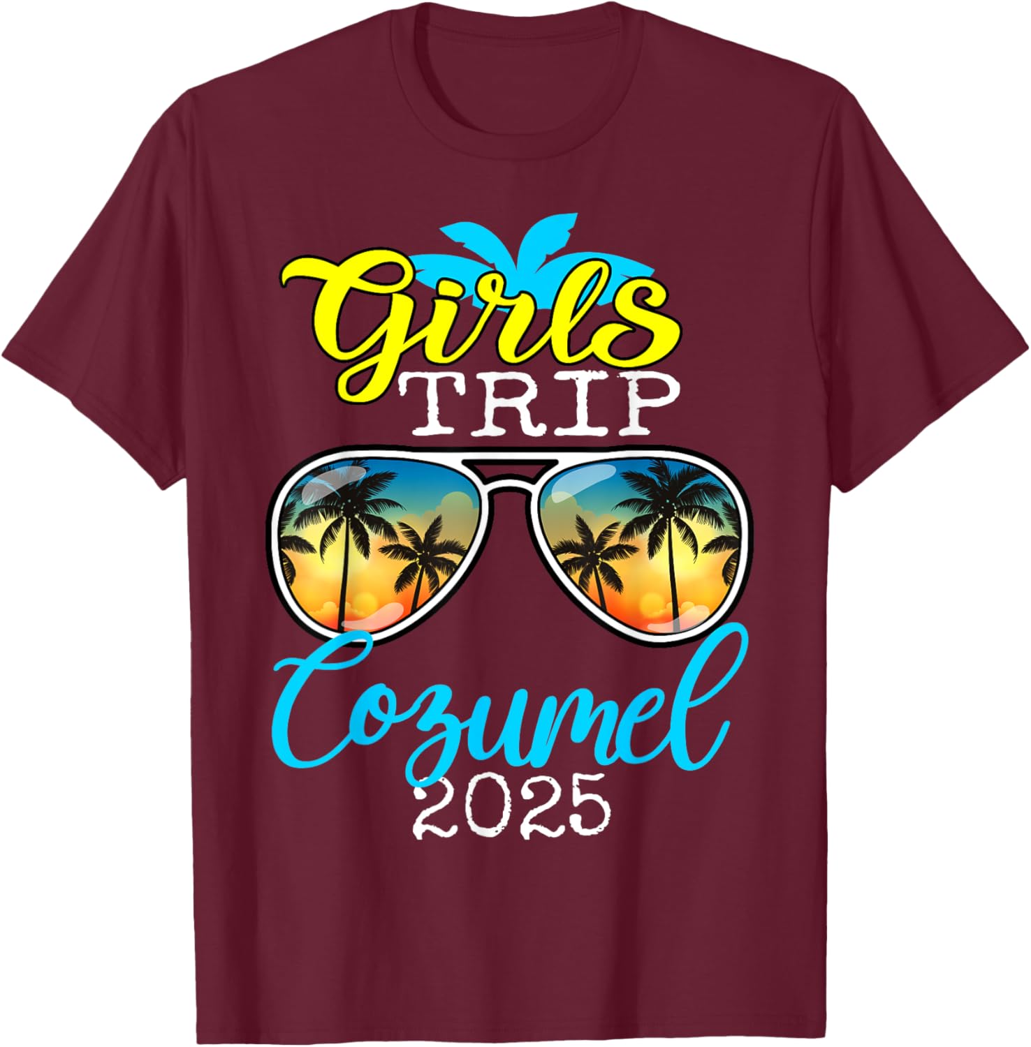 Girls Trip Cozumel 2025 Birthday Squad T-Shirt for Women - 1
