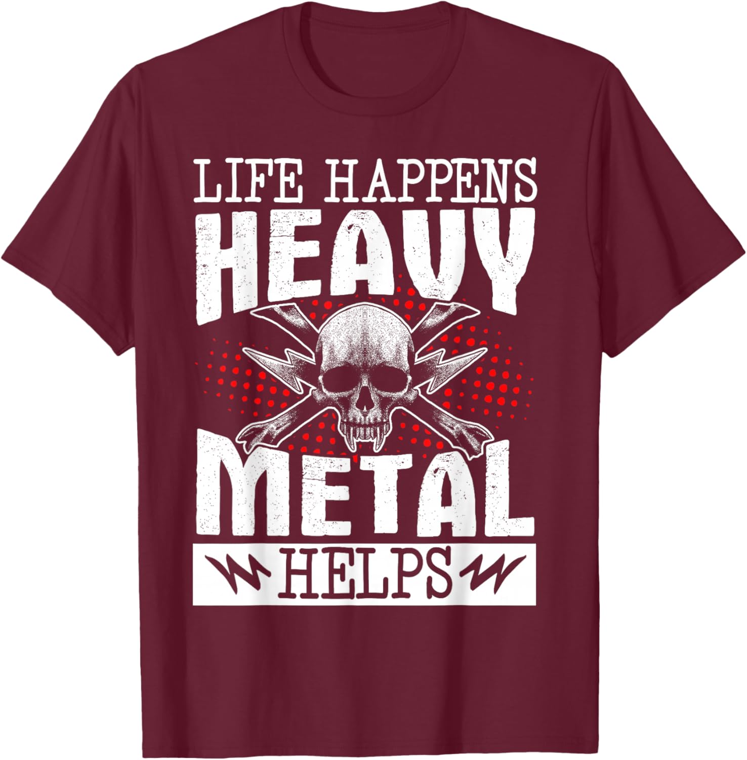 Heavy Metal Helps T-Shirt for Music Lovers - Fun Casual Wear - 4