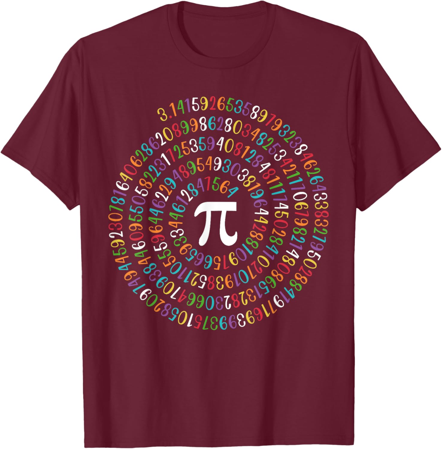 Happy Pi Day Spiral Math T-Shirt for Math Lovers 3.14 Humor - 3