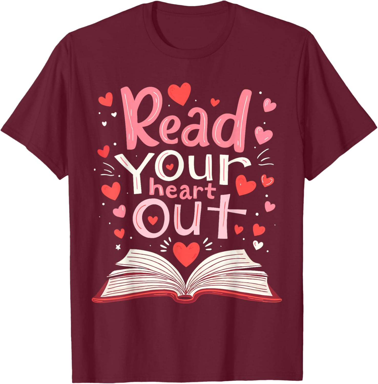 Read Your Heart Out Teacher Valentine's Day T-Shirt for Book Lovers - 6