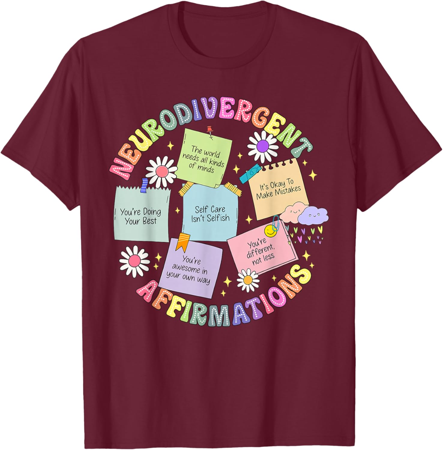 Neurodivergent Affirmations T-Shirt for Autism Awareness and Love - 2