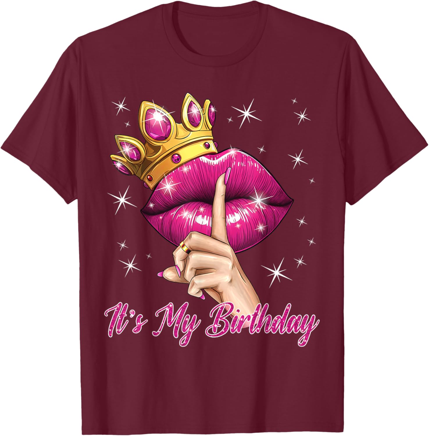 Queen Princess Birthday T-Shirt for Women Cute B-Day Party Gift - 14