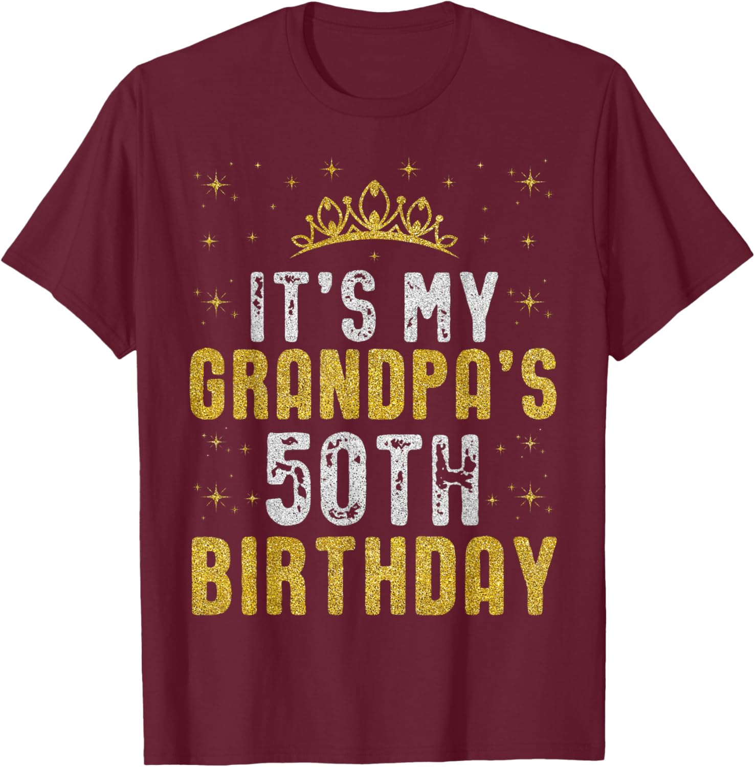 Happy Grandpa's 50th Birthday T-Shirt Retro Style 1975 Gift Idea - 4