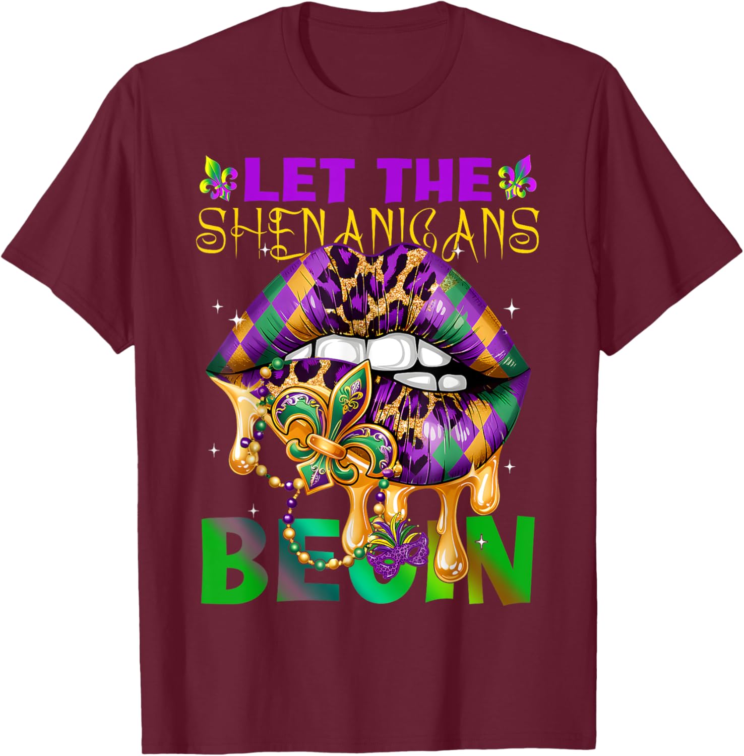 Let The Shenanigans Begin Mardi Gras T-Shirt for Kids and Adults - 18