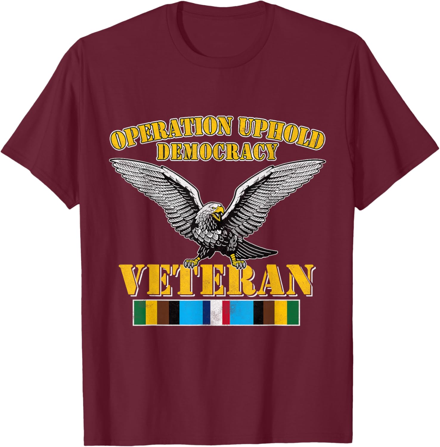 Veteran Operation Uphold Democracy Ribbon Haiti Vintage T-Shirt - 15