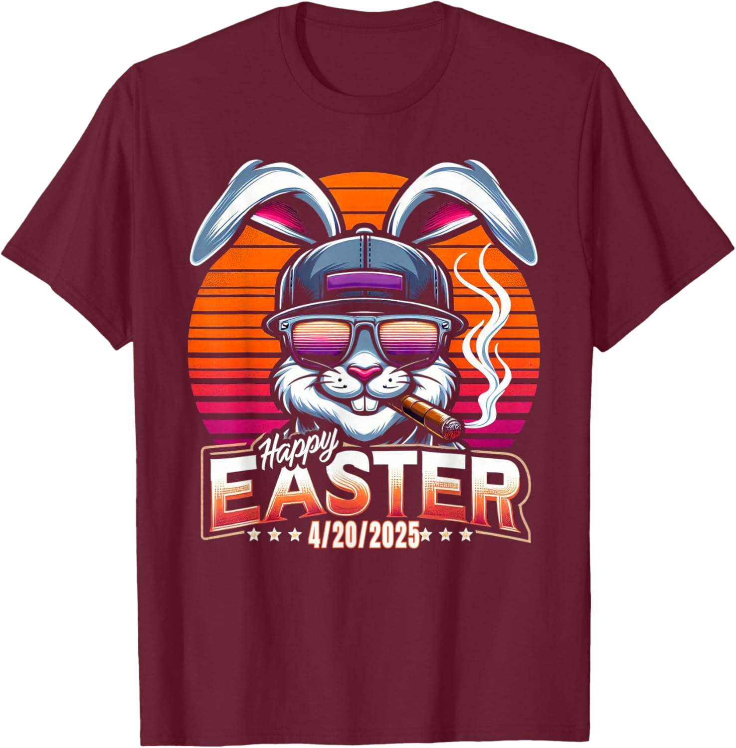 Funny Easter Bunny Marijuana T-Shirt for 420 Humor Lovers - 2