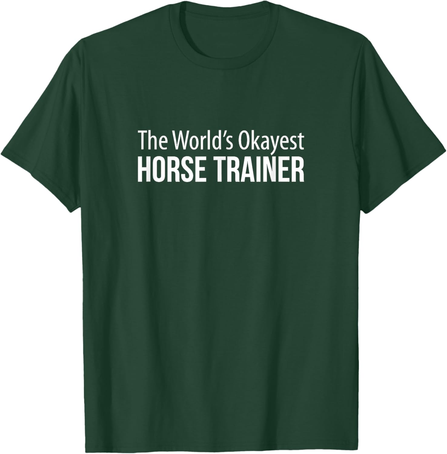 World's Okayest Horse Trainer T-Shirt - Perfect Gift for Equestrians - 10