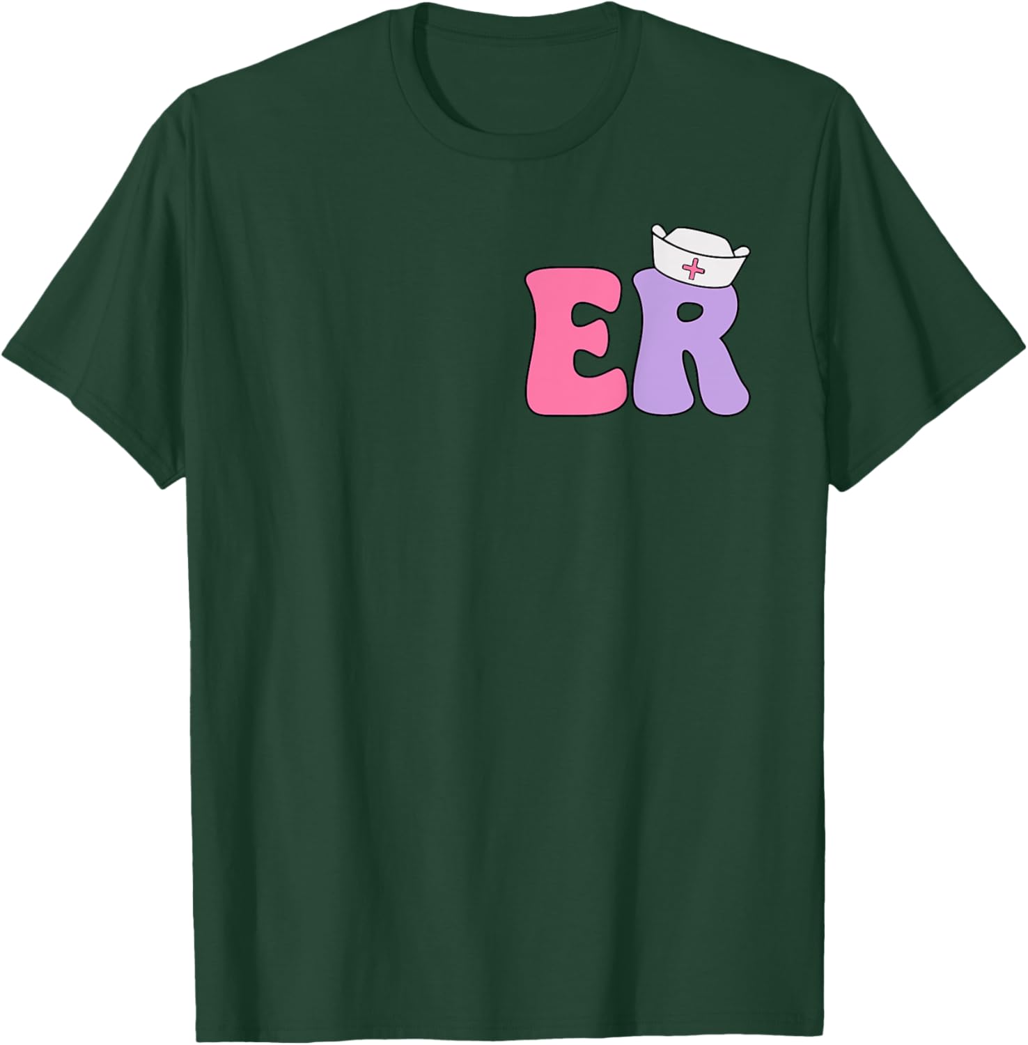 Emergency Nurse T-Shirt for ER Professionals Dual-Sided Design Apparel - 1