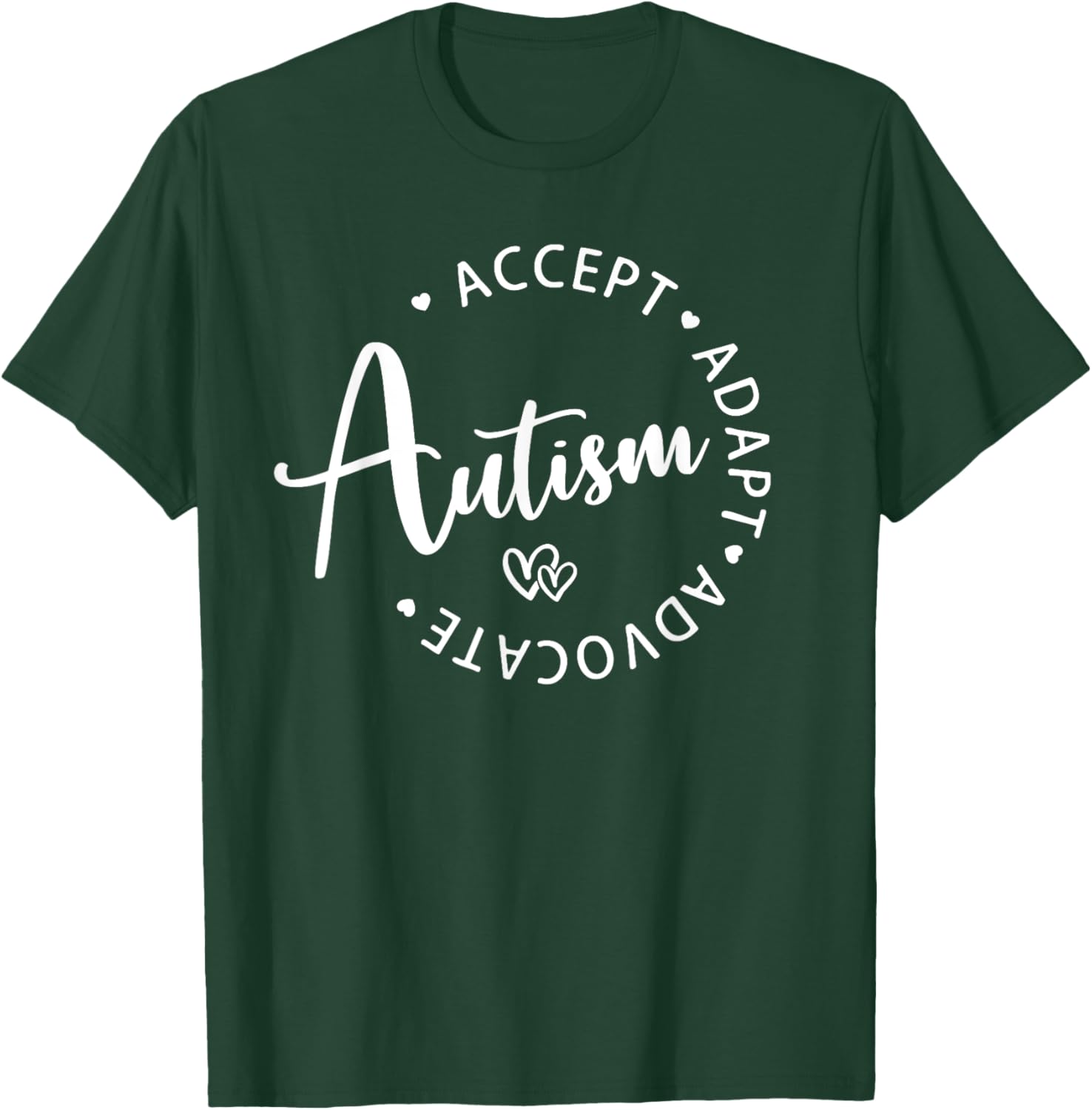 Autism Awareness T-Shirt for Kids - Accept Adapt Advocate Design - 21