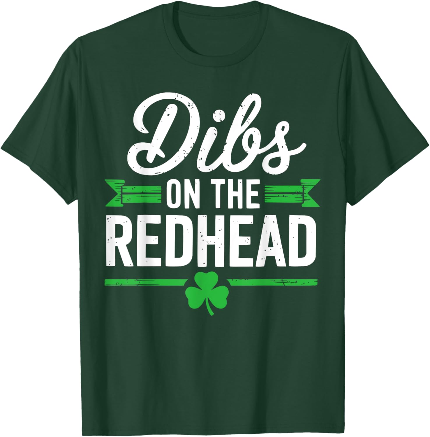 Funny St Patrick's Day Dibs On The Redhead Shamrock T-Shirt for Fun Celebrations - 8