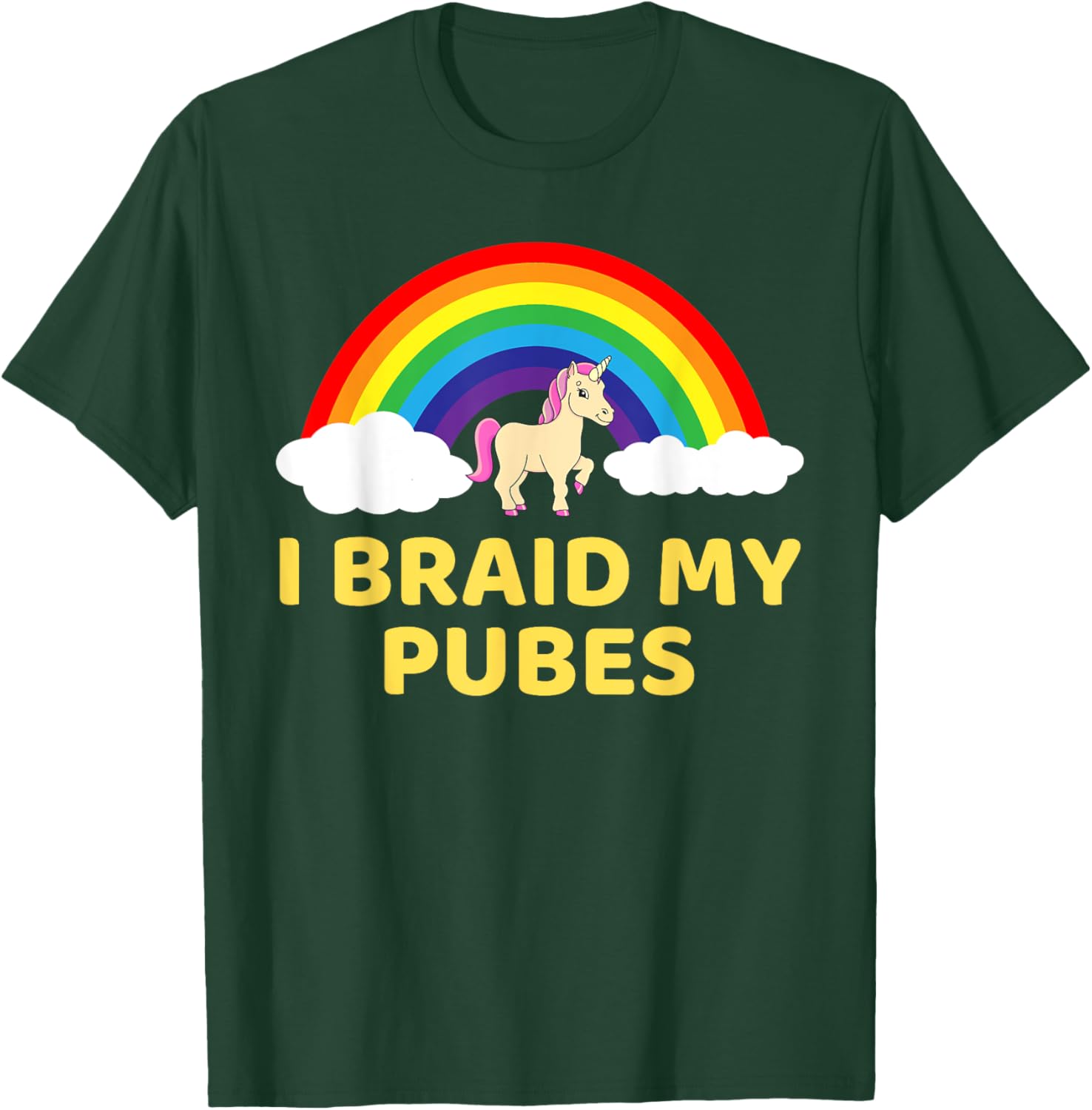 Whimsical I Braid My Pubes T-Shirt for Fun and Unique Style - 8