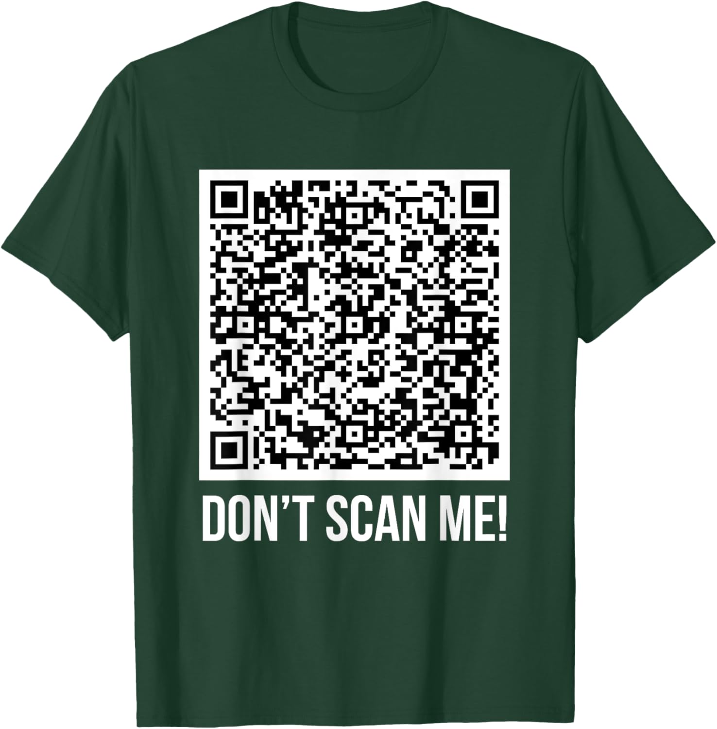 Funny Don't Scan Me QR Code Middle Finger Meme T-Shirt for Everyone - 11