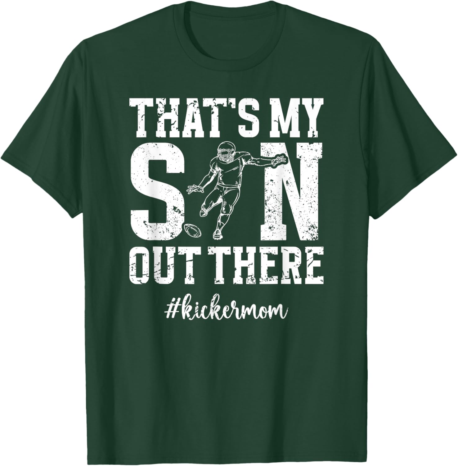That's My Son Football Kicker Mom T-Shirt for Proud Football Moms - 11