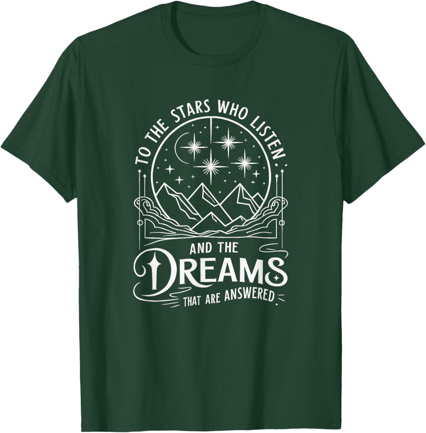 To Stars Who Listen Fantasy Book Lover T-Shirt for Dreamy Readers - 12