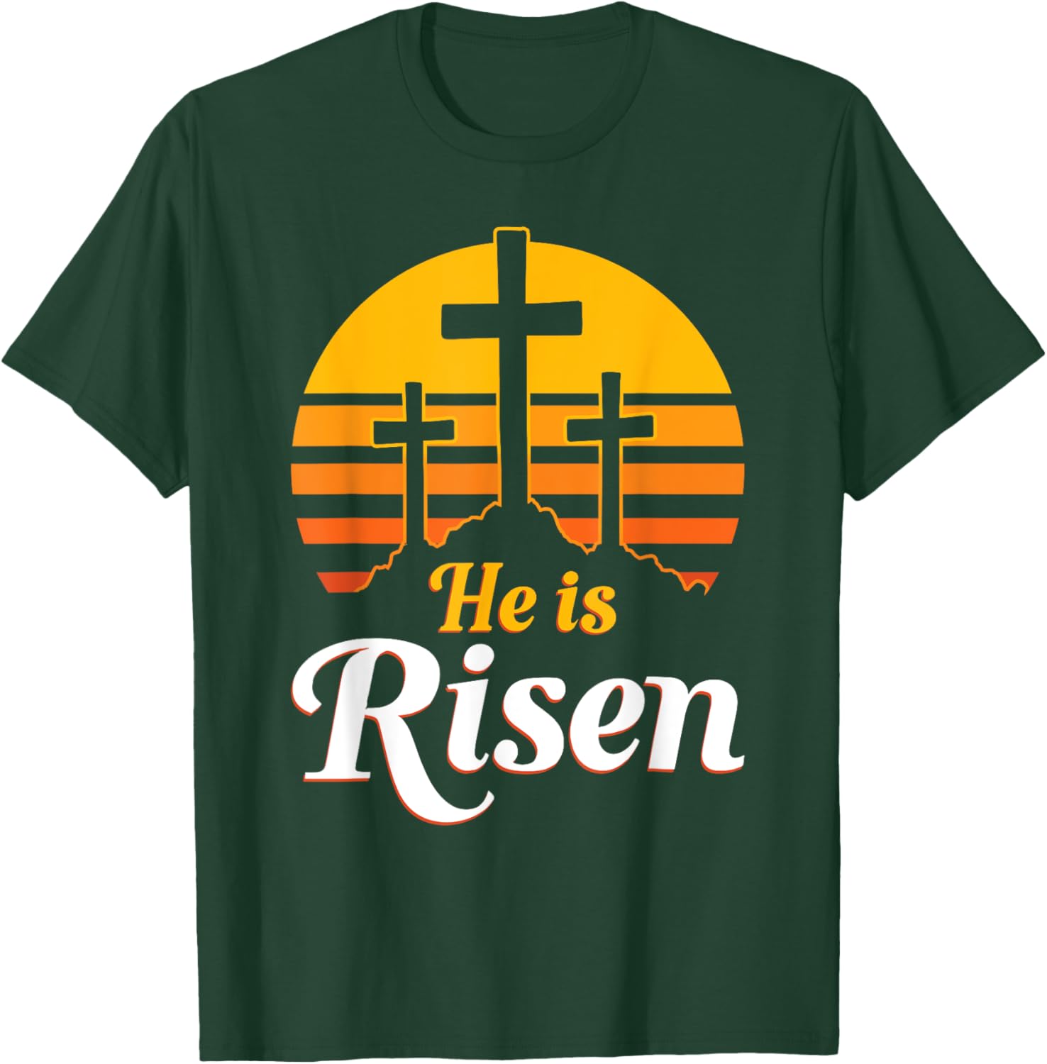 He Is Risen Christian Easter T-Shirt for Celebrating Jesus' Resurrection - 1