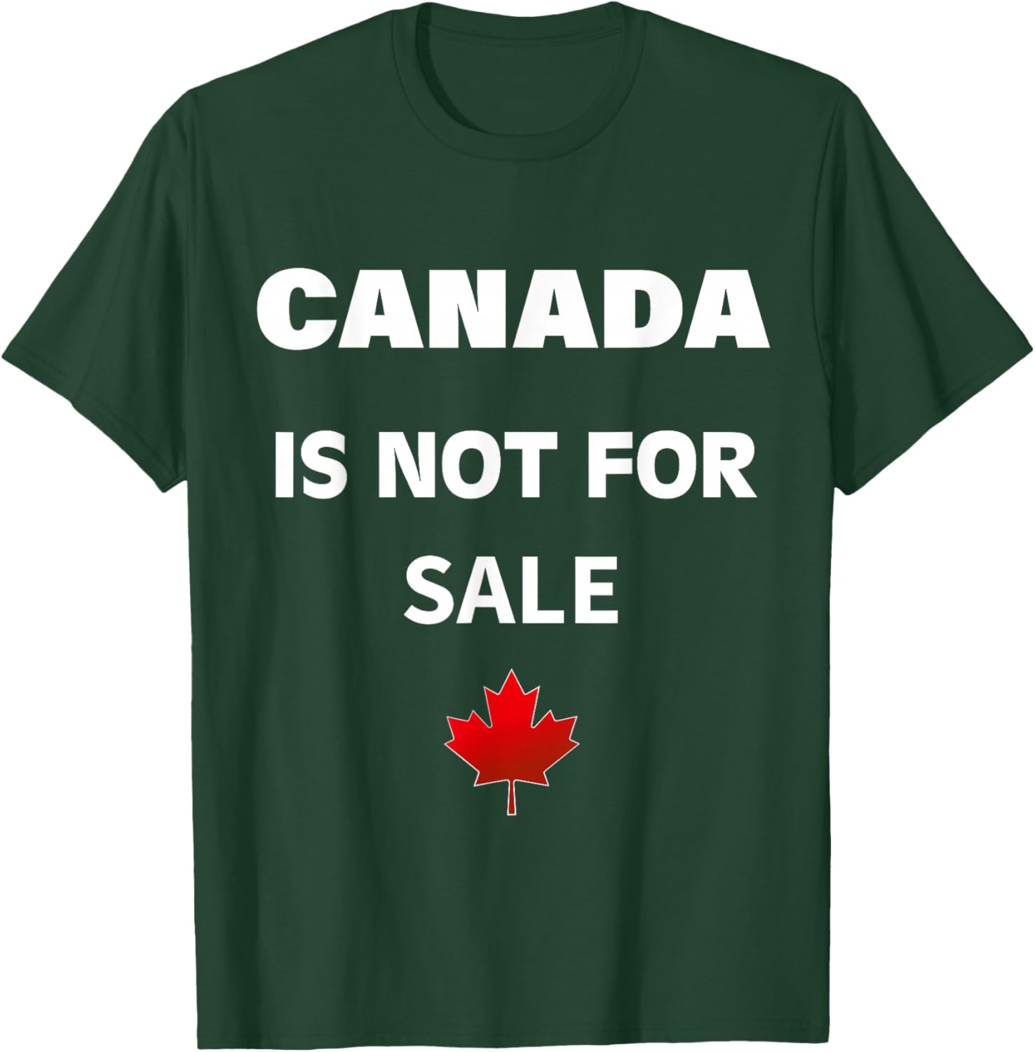 Proud Canadians T-Shirt - Canada Is Not For Sale, Unisex Black Tee - 6